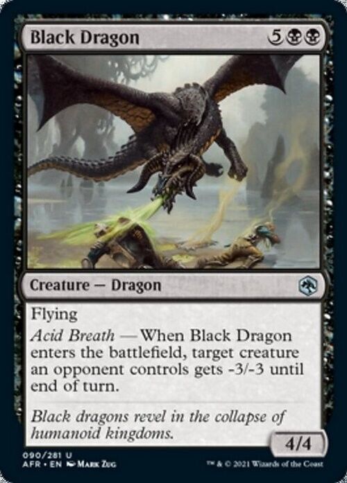 Black Dragon ~ Adventures in the Forgotten Realms [ NearMint ] [ MTG ] - London Magic Traders Limited