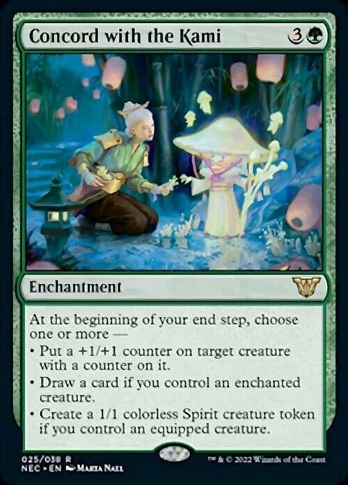 Concord with the Kami ~ Commander: Kamigawa: Neon Dynasty [ NM ] [ Magic MTG ] - London Magic Traders Limited