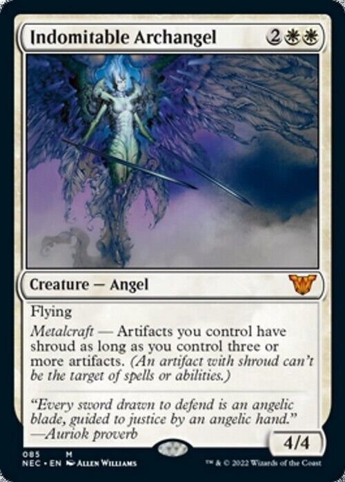 Indomitable Archangel ~ Commander: Kamigawa: Neon Dynasty [ NM ] [ Magic MTG ] - London Magic Traders Limited