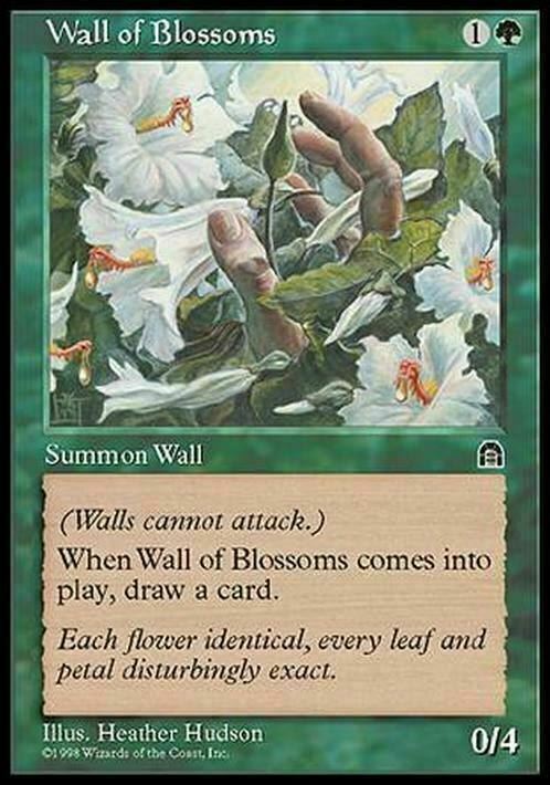 Wall of Blossoms ~ Stronghold [ Excellent ] [ Magic MTG ] - London Magic Traders Limited