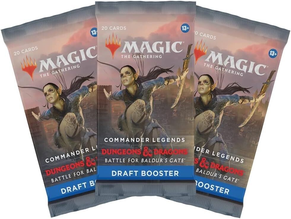 3 x DRAFT Booster Pack ~ Commander Legends 2: Baldur's Gate ~ Magic MTG Sealed - London Magic Traders Limited