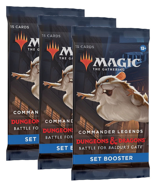 3 x SET Booster Pack ~ Commander Legends 2: Baldur's Gate ~ Magic MTG Sealed
