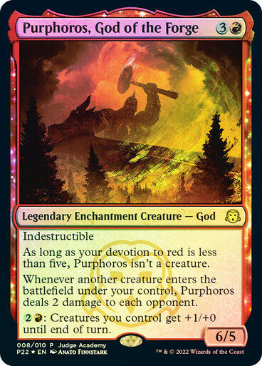 FOIL Purphoros, God of the Forge ~ Judge Rewards Promos [ NM ] [ Magic MTG ]