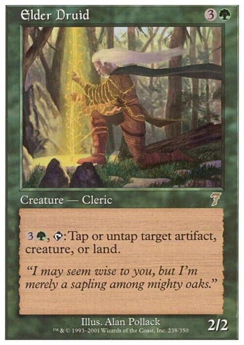 Elder Druid ~ Seventh Edition [ Excellent ] [ Magic MTG ] - London Magic Traders Limited