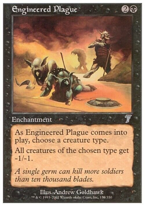 Engineered Plague ~ Seventh Edition [ Excellent ] [ Magic MTG ] - London Magic Traders Limited