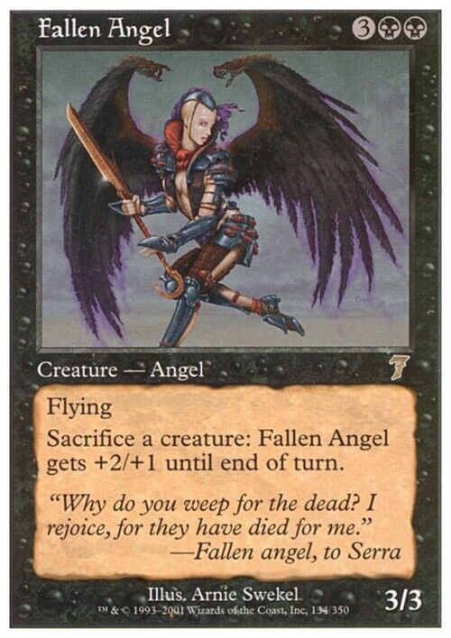 Fallen Angel ~ Seventh Edition [ Excellent ] [ Magic MTG ]