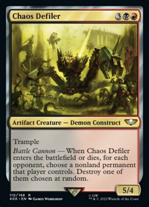 Chaos Defiler ~ Commander: Warhammer 40,000 [ NearMint ] [ Magic MTG ] - London Magic Traders Limited