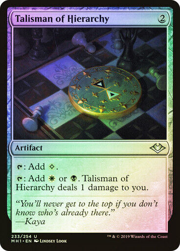 FOIL Talisman of Hierarchy ~ Modern Horizons [ NM ] [ Magic MTG ] - London Magic Traders Limited