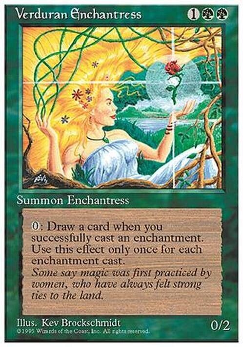 Verduran Enchantress ~ Fourth Edition [ Excellent ] [ Magic MTG ] - London Magic Traders Limited