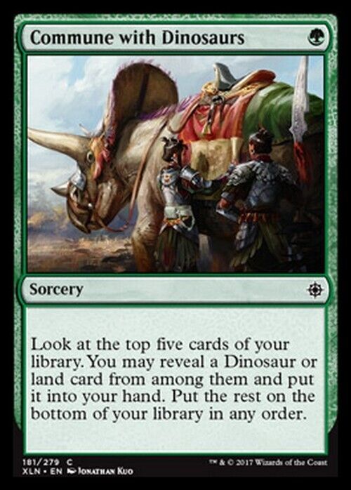 Commune with Dinosaurs ~ Ixalan [ Excellent ] [ Magic MTG ] - London Magic Traders Limited