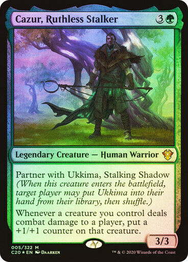 FOIL Cazur, Ruthless Stalker ~ Commander: Ikoria [ NearMint ] [ Magic MTG ] - London Magic Traders Limited