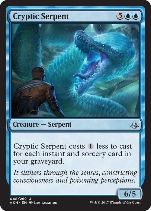 Cryptic Serpent ~ Amonkhet [ Excellent ] [ Magic MTG ] - London Magic Traders Limited