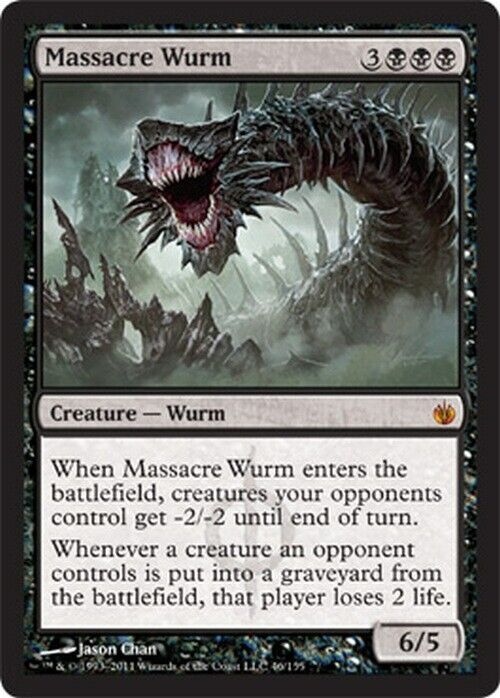 Massacre Wurm ~ Mirrodin Besieged [ Excellent ] [ Magic MTG ] - London Magic Traders Limited