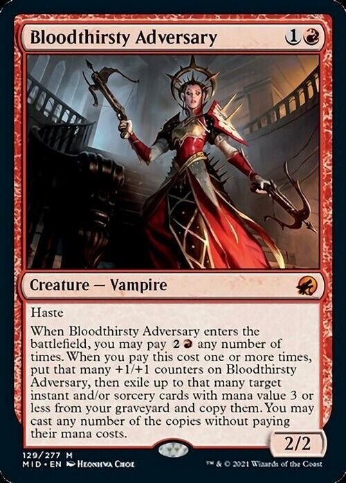 Bloodthirsty Adversary ~ Midnight Hunt [ NM ] [ Magic MTG ] - London Magic Traders Limited
