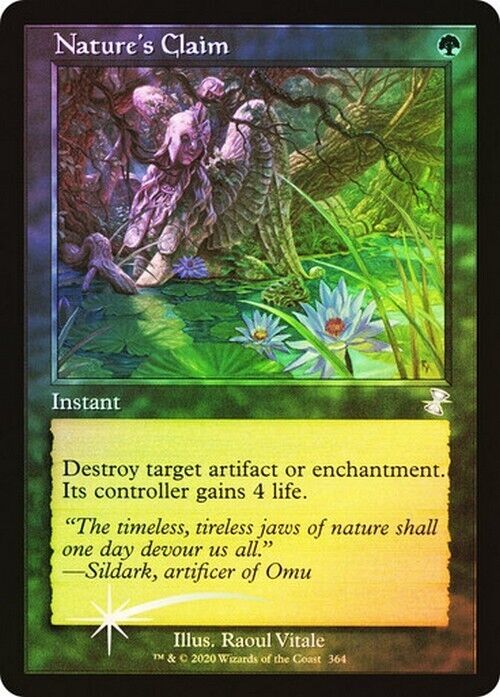 FOIL Nature's Claim ~ Time Spiral Remastered [ NearMint ] [ Magic MTG ] - London Magic Traders Limited