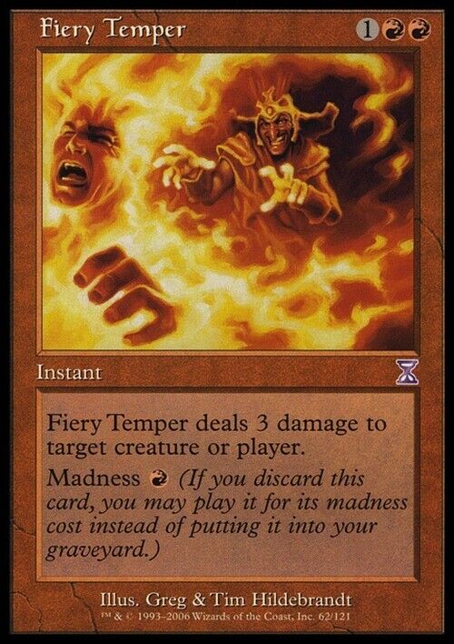 Fiery Temper ~ Time Spiral [ Excellent ] [ Magic MTG ] - London Magic Traders Limited
