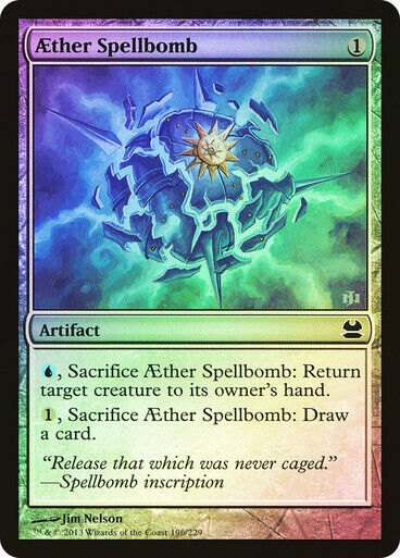 FOIL Aether Spellbomb ~ Modern Masters 2013 [ Excellent ] [ Magic MTG ] - London Magic Traders Limited