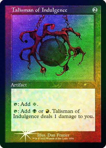 FOIL ETCHED Talisman of Indulgence ~ Secret Lair [ NearMint ] [ Magic MTG ] - London Magic Traders Limited