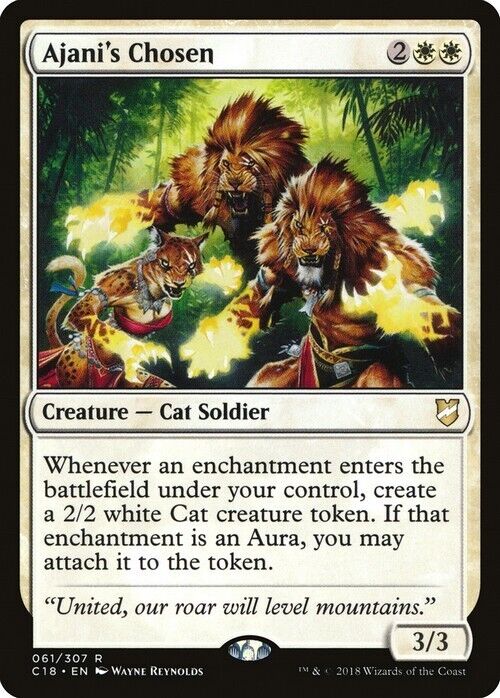 Ajani's Chosen ~ Commander 2018 [ Excellent ] [ Magic MTG ] - London Magic Traders Limited