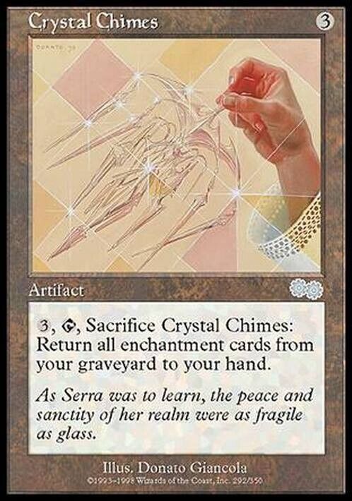 Crystal Chimes ~ Urza's Saga [ MODERATELY PLAYED ] [ Magic MTG ] - London Magic Traders Limited