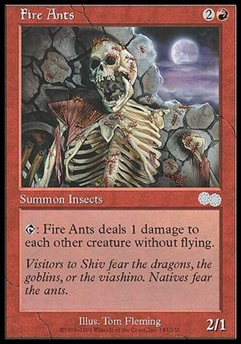 Fire Ants ~ Urza's Saga [ Excellent ] [ Magic MTG ] - London Magic Traders Limited