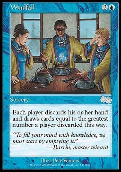 Windfall ~ Urza's Saga [ Excellent ] [ Magic MTG ] - London Magic Traders Limited