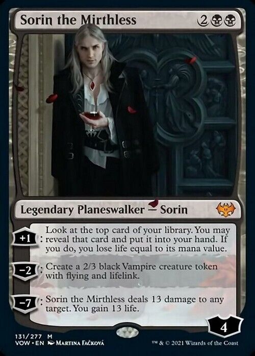 Sorin the Mirthless ~ Crimson Vow [ NearMint ] [ Magic MTG ] - London Magic Traders Limited