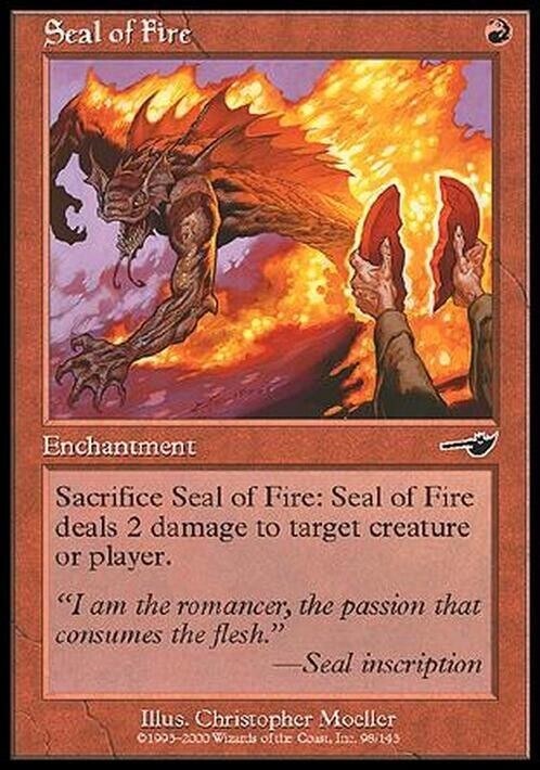 Seal of Fire ~ Nemesis [ Excellent ] [ Magic MTG ] - London Magic Traders Limited