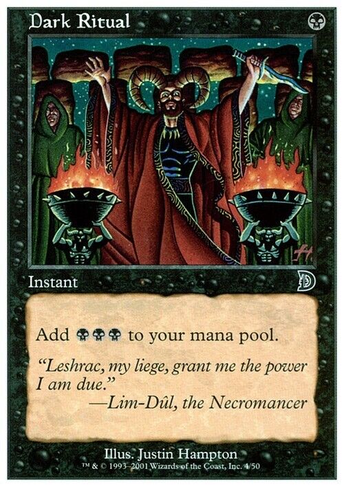 Dark Ritual ~ Deckmasters [ Excellent ] [ Magic MTG ] - London Magic Traders Limited
