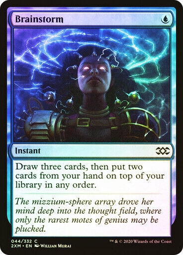 FOIL Brainstorm ~ Double Masters [ NearMint ] [ Magic MTG ] - London Magic Traders Limited