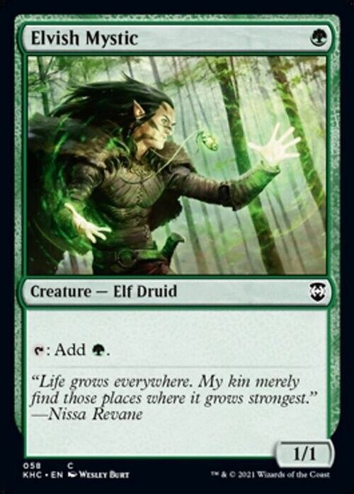 Elvish Mystic ~ Commander: Kaldheim [ NearMint ] [ Magic MTG ] - London Magic Traders Limited