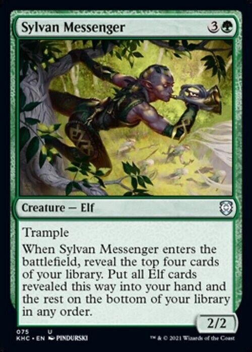 Sylvan Messenger ~ Commander: Kaldheim [ NearMint ] [ Magic MTG ] - London Magic Traders Limited