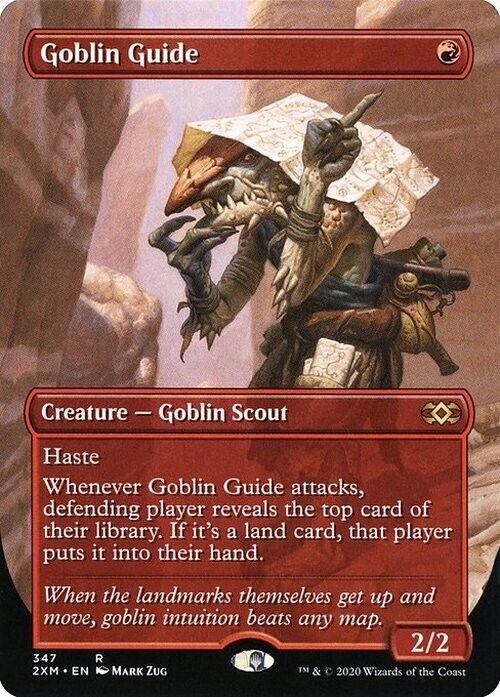 BORDERLESS Goblin Guide ~ Double Masters [ NearMint ] [ Magic MTG ] - London Magic Traders Limited