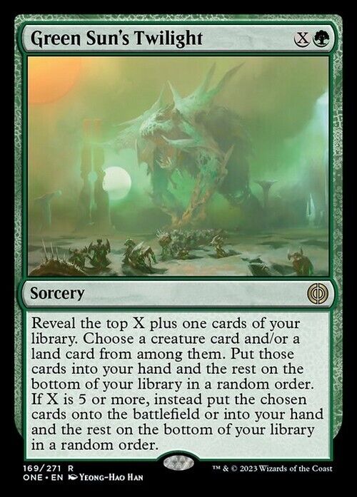 Green Sun's Twilight ~ Phyrexia: All Will Be One [ NearMint ] [ Magic MTG ] - London Magic Traders Limited