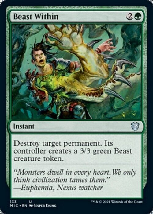 Beast Within ~ Commander: Midnight Hunt [ NearMint ] [ Magic MTG ] - London Magic Traders Limited