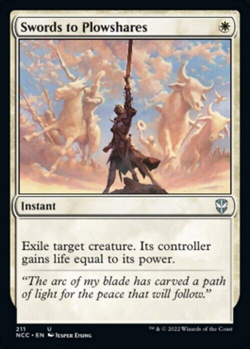 Swords to Plowshares ~ Commander: Streets of New Capenna [ NM ] [ Magic MTG ] - London Magic Traders Limited