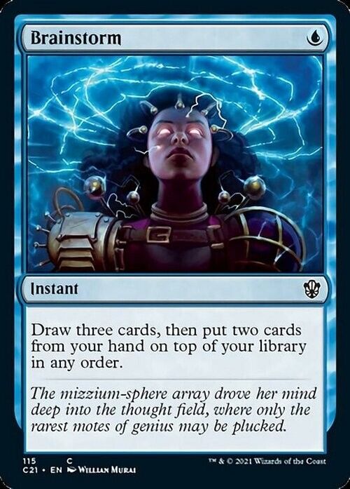 Brainstorm ~ Commander: Strixhaven [ NearMint ] [ Magic MTG ] - London Magic Traders Limited