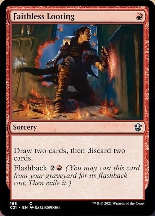 Faithless Looting ~ Commander: Strixhaven [ NearMint ] [ Magic MTG ] - London Magic Traders Limited