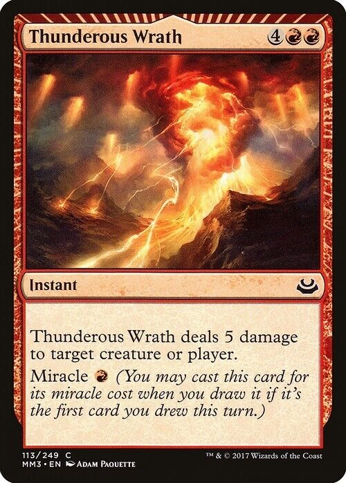 Thunderous Wrath ~ Modern Masters 2017 [ Excellent ] [ Magic MTG ] - London Magic Traders Limited