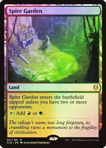 FOIL Spire Garden ~ Commander Legends 2: Baldur's Gate [ NM ] [ MTG ] - London Magic Traders Limited