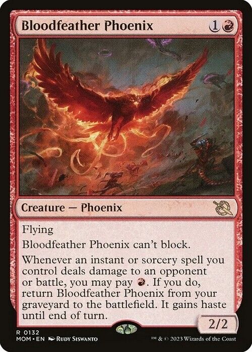 Bloodfeather Phoenix ~ March of the Machine [ NearMint ] [ Magic MTG ] - London Magic Traders Limited