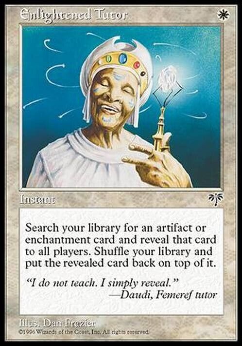 Enlightened Tutor ~ Mirage [ NearMint ] [ Magic MTG ] - London Magic Traders Limited