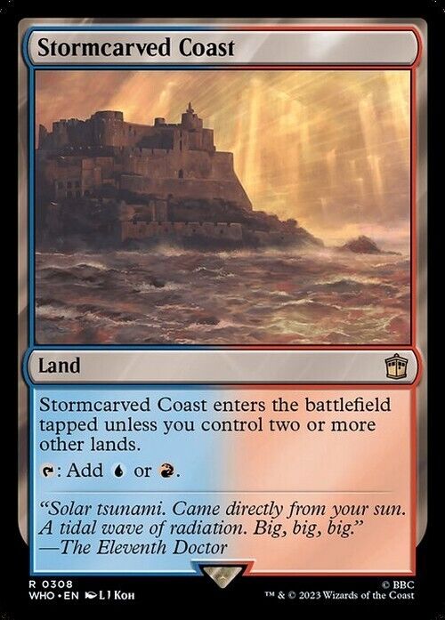 Stormcarved Coast ~ Commander: Doctor Who [ NearMint ] [ Magic MTG ] - London Magic Traders Limited