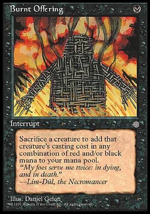 Burnt Offering ~ Ice Age [ MODERATELY PLAYED ] [ Magic MTG ] - London Magic Traders Limited
