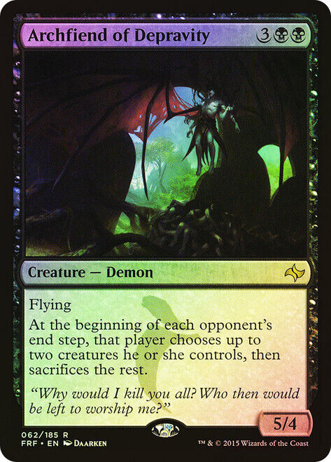FOIL Archfiend of Depravity ~ Fate Reforged [ EX ] [ Magic MTG ] - London Magic Traders Limited