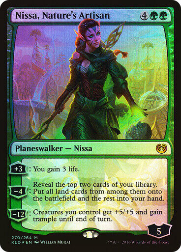 FOIL Nissa, Nature's Artisan ~ Kaladesh [ Excellent ] [ Magic MTG ] - London Magic Traders Limited