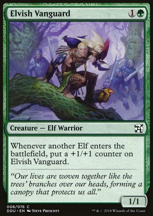 Elvish Vanguard ~ Duel Decks [ Excellent ] [ Magic MTG ] - London Magic Traders Limited