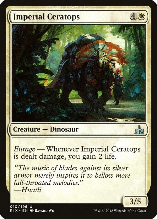 Imperial Ceratops ~ Rivals of Ixalan [ Excellent ] [ Magic MTG ] - London Magic Traders Limited