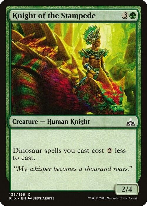 Knight of the Stampede ~ Rivals of Ixalan [ Excellent ] [ Magic MTG ] - London Magic Traders Limited