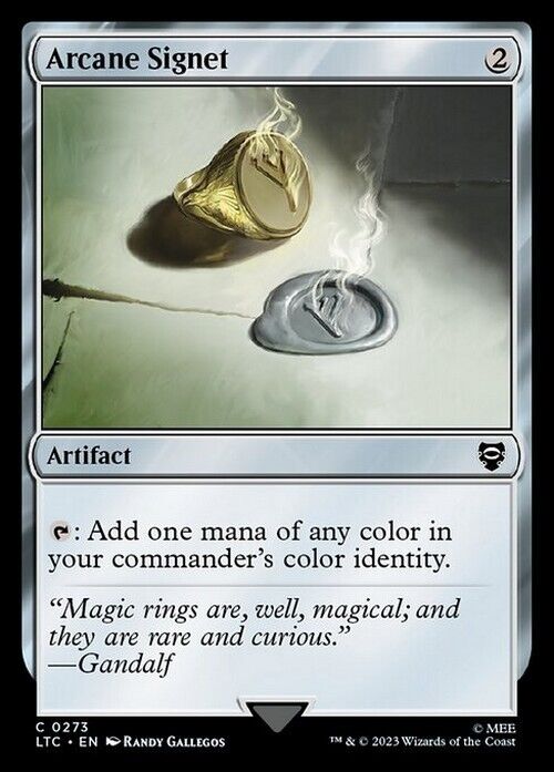 Arcane Signet ~ Commander: The Lord of the Rings [ NM ] [ Magic MTG ] - London Magic Traders Limited